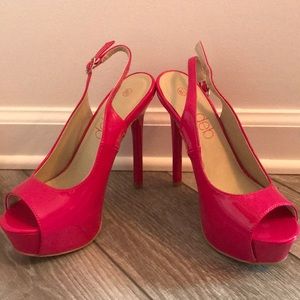 Platform heels with about 5-5.5in heel: Size 8.5